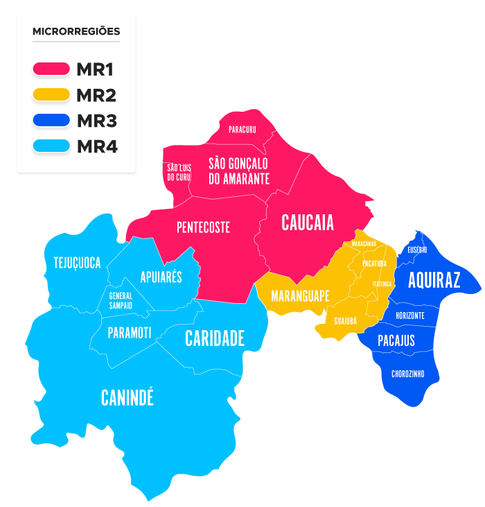 Mapa Região Metropolitana