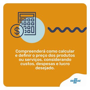 Compreenderá como calcular e definir o preço dos produtos ou serviços, considerando custos, despesas e lucro desejado.
